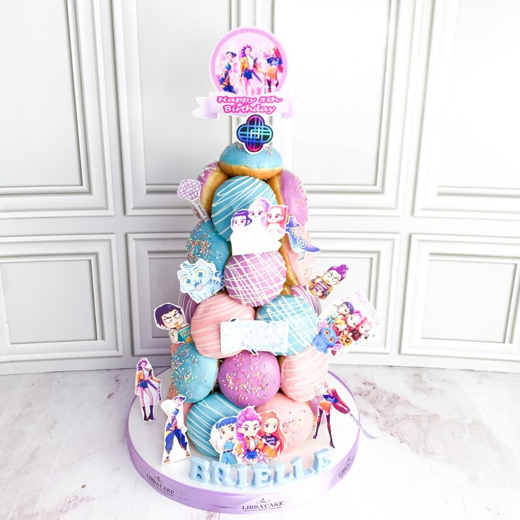 Donat/Donat Ulang Tahun/Donat Ultah tema Demons Huntuer/Donat Birthday jakarta