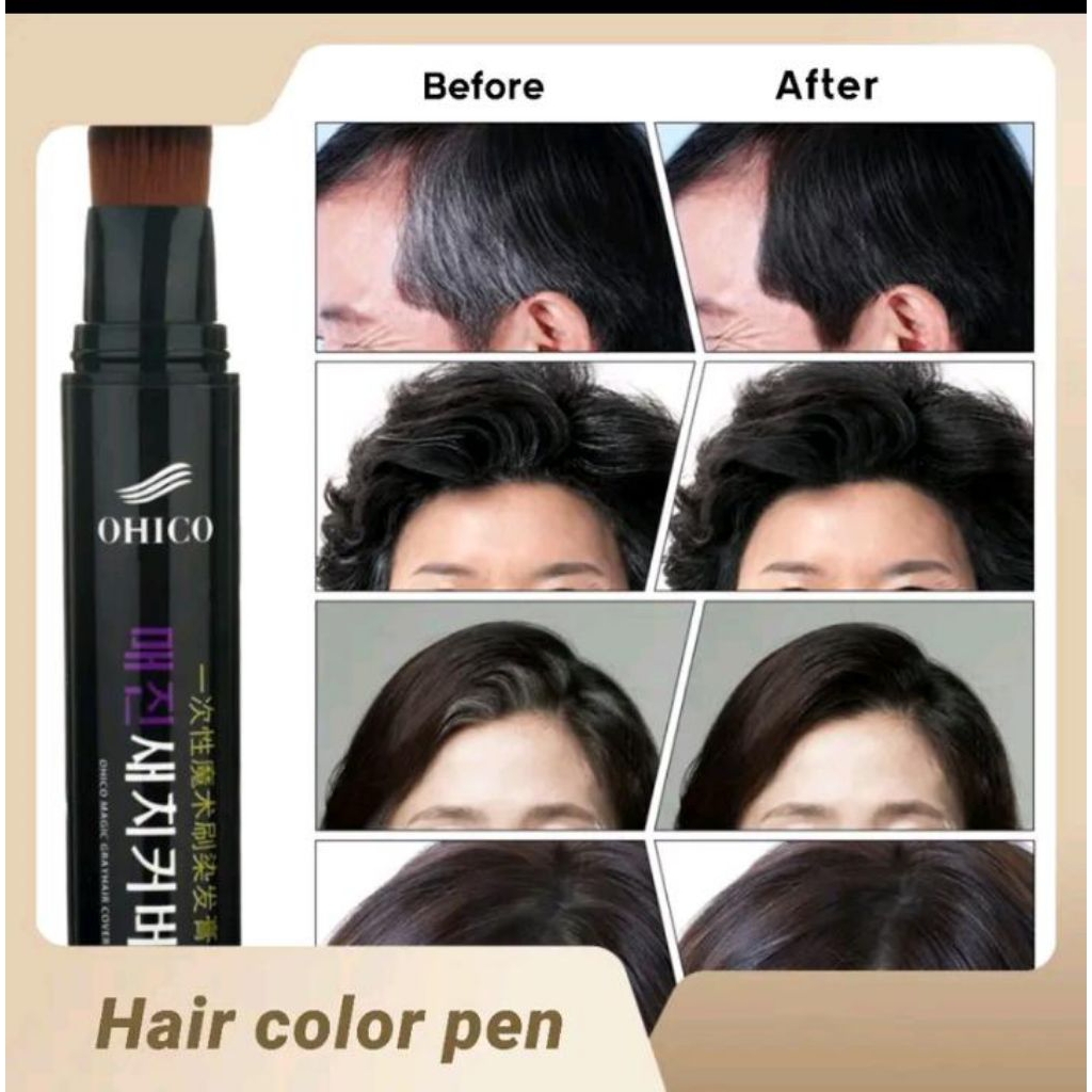 kuas pen pewarna rambut OHICO wrn hitam 20ml
