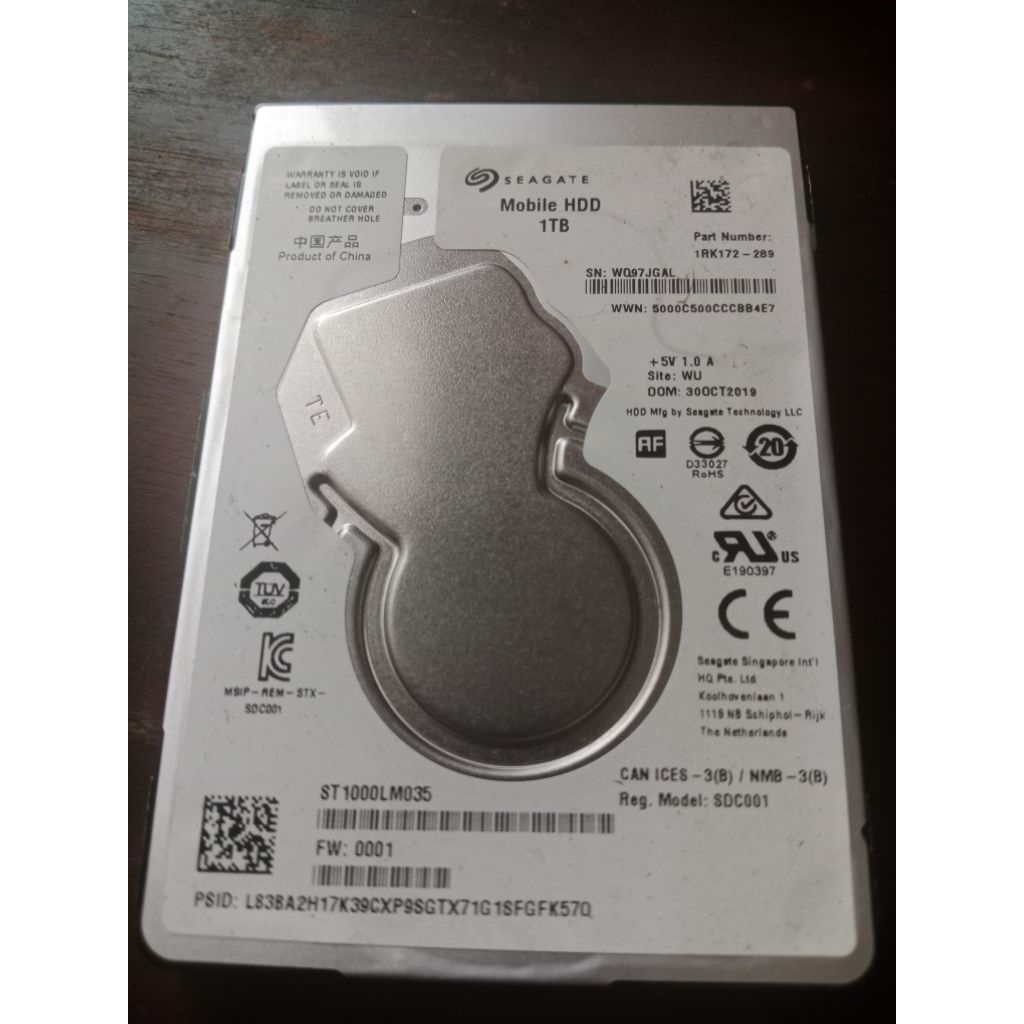 Hardisk laptop 1 tera