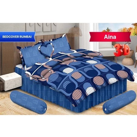 BEDCOVER BONITA UKURAN 180X200 RUMBAI