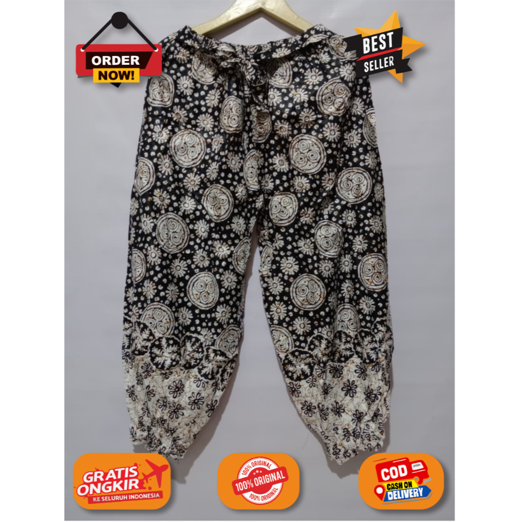 Celana batik Jogger/Aladin Pria Wanita bahan rayon