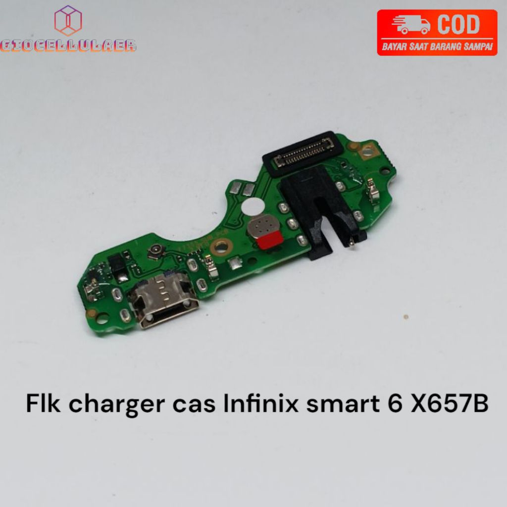 fleksibel charger cas papan cas Infinix smart 6 X657B + IC ORI
