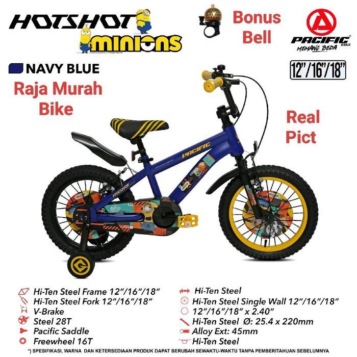 Sepeda Anak Bmx Pacific Hotshot Minions 16 Inch Sepeda BMX 16 Inch Pacific Hotshot Minion