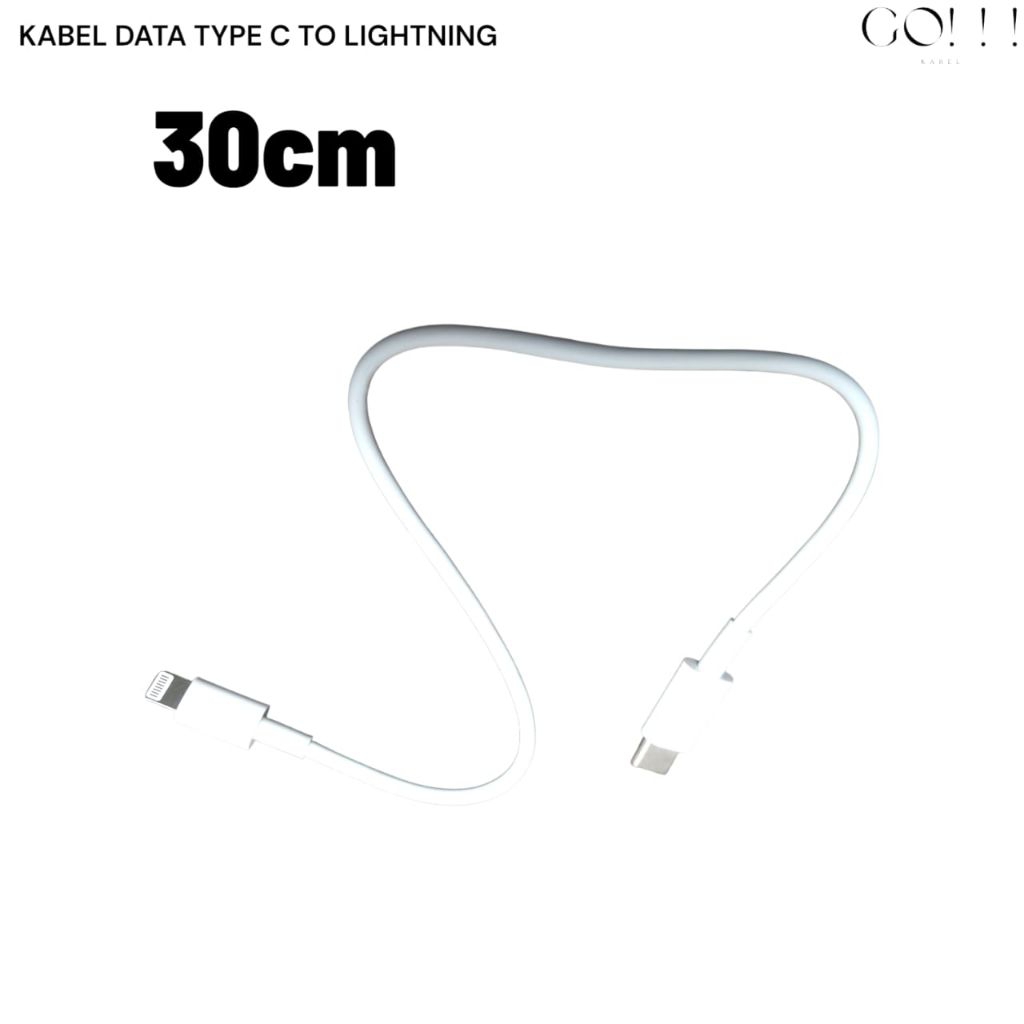 Kabel Powerbank Type C To Lightning Cable 30cm - Cable Power Bank