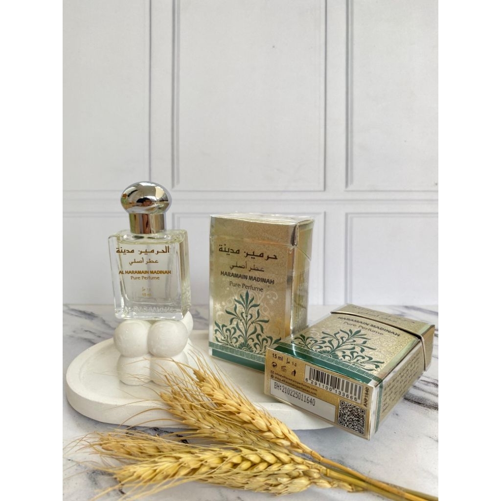 Parfum Al Haramain Madinah 15 ML BPOM Original AlHaramain Minyak Wangi Haromain Roudoh Nabawi