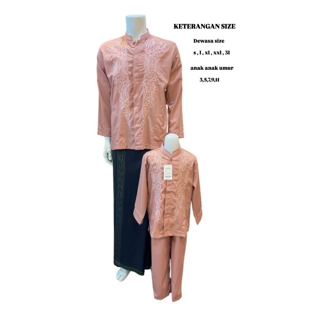 koko bordir pintu aceh lengan panjang