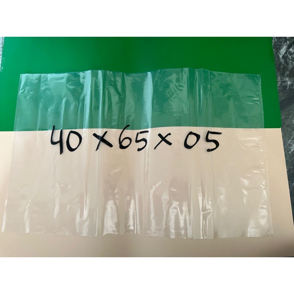 plastik bening PP 40x65 tebal 05 ecer