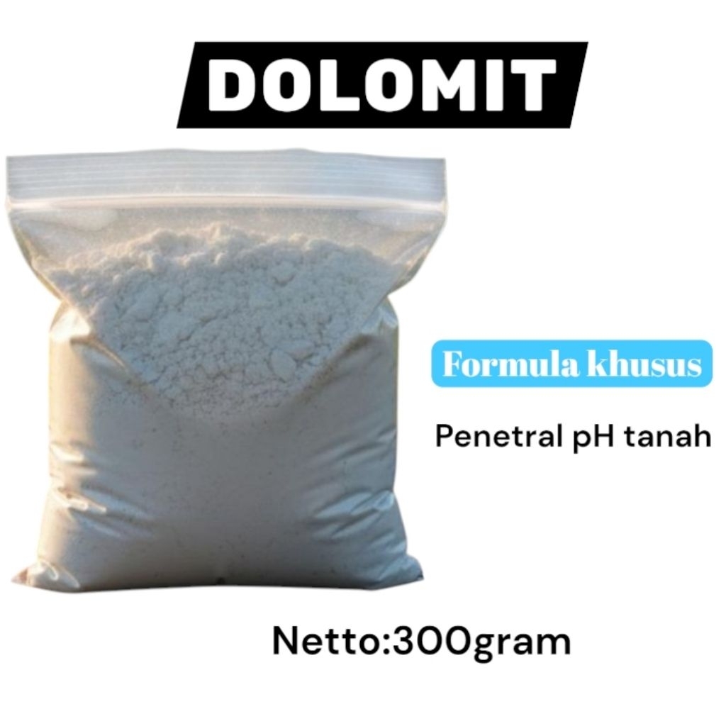 Kapur DOLOMIT, 300 gram Kapur Pertanian Cap Kebomas