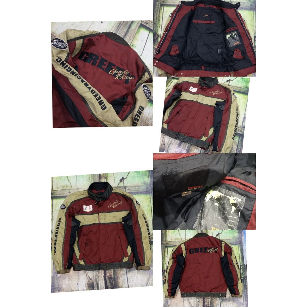 Jacket Motor GREEDY RACING cocok Balap /touring Size  M fit XL ( P 67cm x L 60cm)
