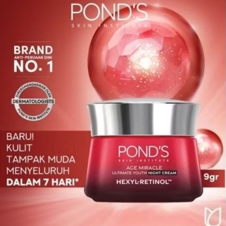 ❣️ SARJANA ❣️ PONDS Age Miracle facial treatment cleanser 100g/ age miracle whip cream 20g/ age mira
