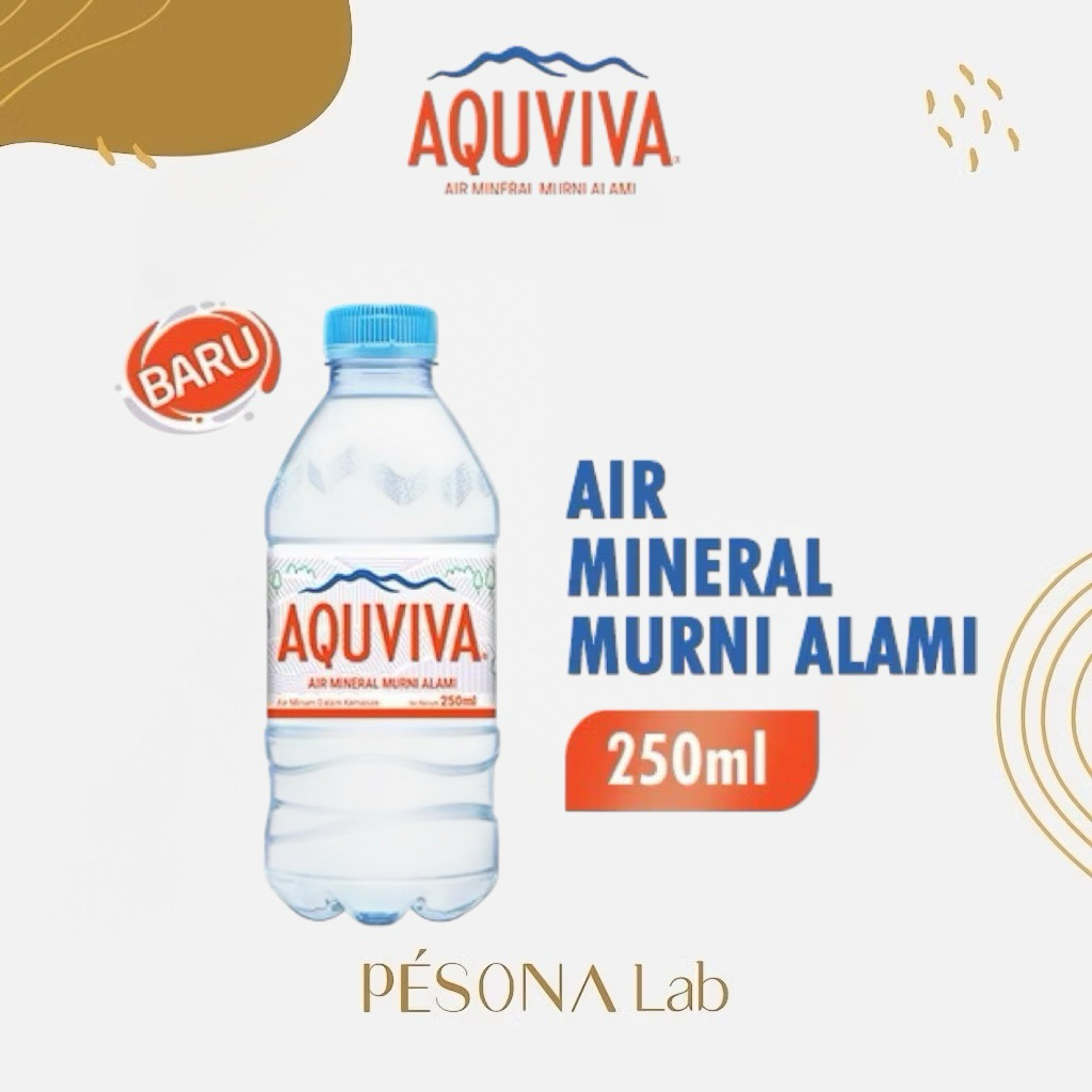 Air Mineral AQUVIVA 250Ml 1 Dus Isi 12 Botol Mini