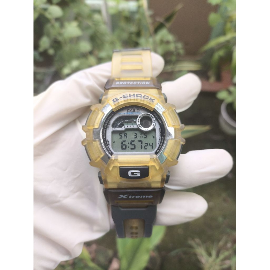 (Harga Pas) Jam Tangan Casio G-Shock DW-9500 Xtreme All Original Thermometer BNB Jelly Transparan Ba