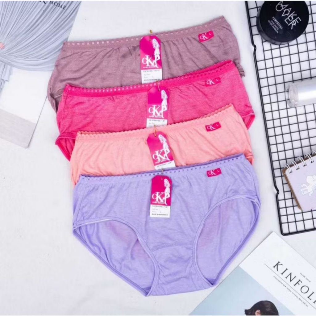 6 Pcs Celana Dalam Wanita Dewasa Polos CD Wanita Dewasa Cangcut Wanita Dewasa Polos Berkualitas