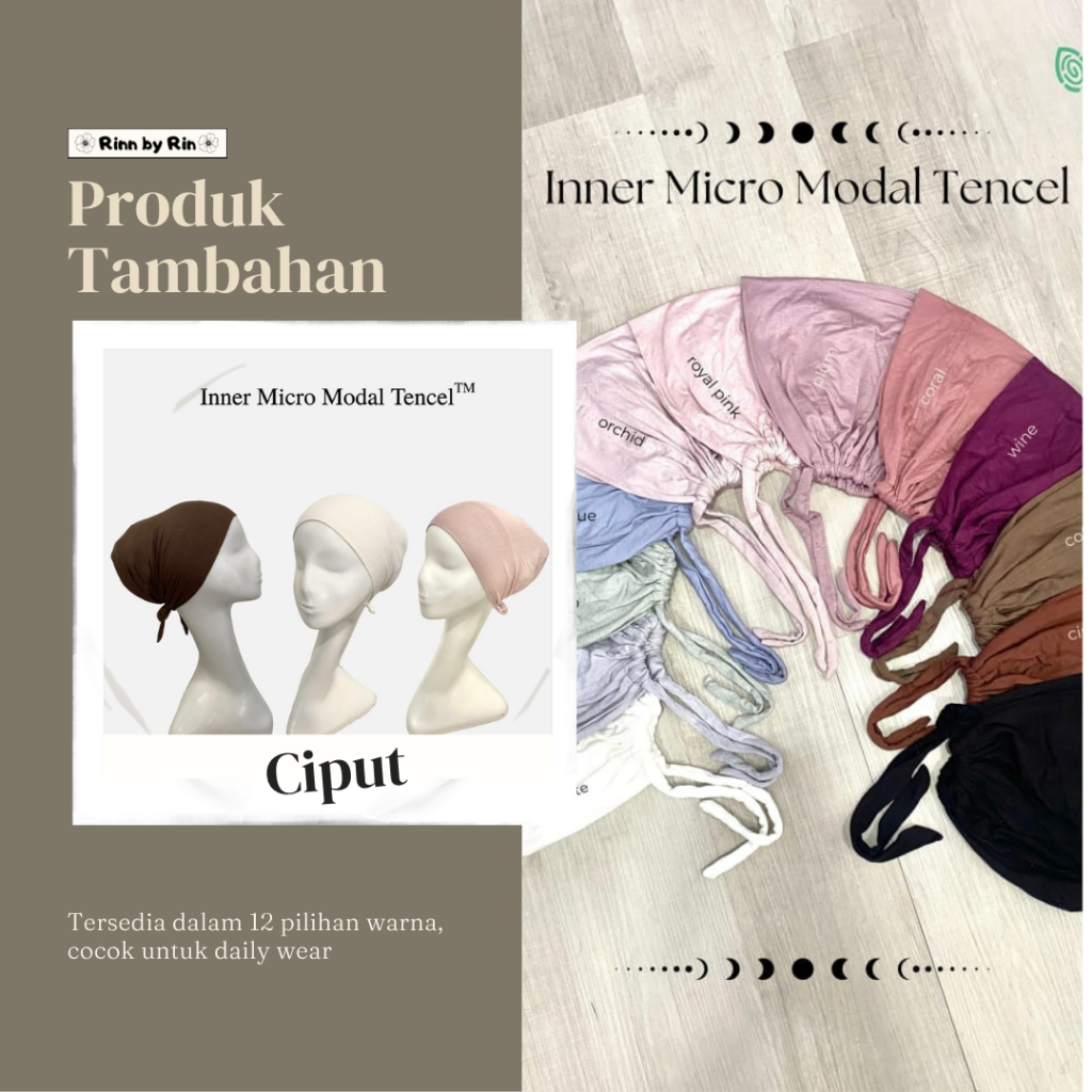 { CIPUT} Ciput Inner Hijab Tencel - Dalaman Jilbab - Dalaman Hijab