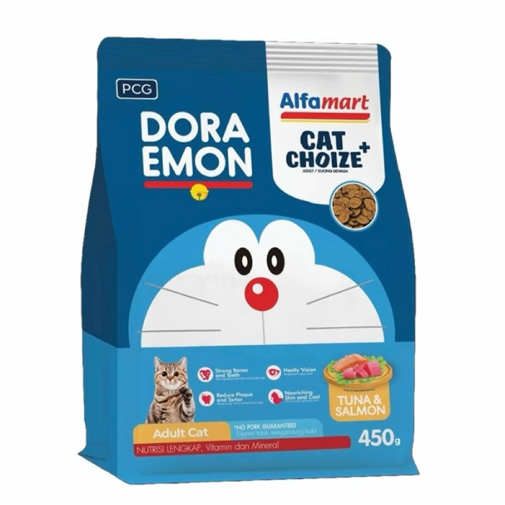 Alfamart Cat Choize + Makanan Kucing Adult Kering Tuna & Salmon bag 450gram