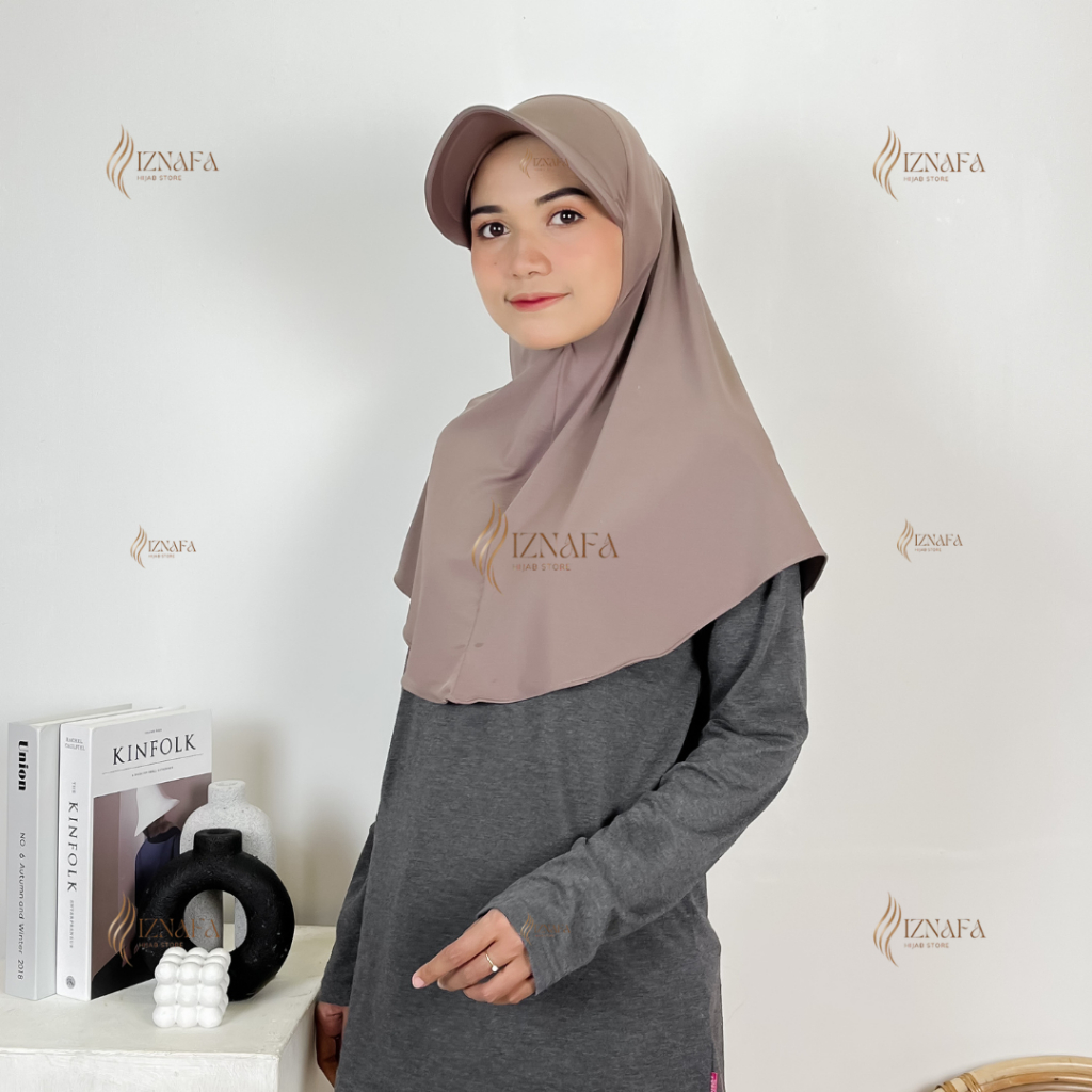 Hijab Sport Topi Bergo Sport Topi Jersey Spandek / Hijab Topi Olahraga Wanita