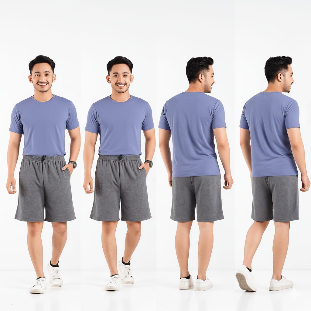 paket hemat 4 pcs Celana pendek pria bahan baby terry