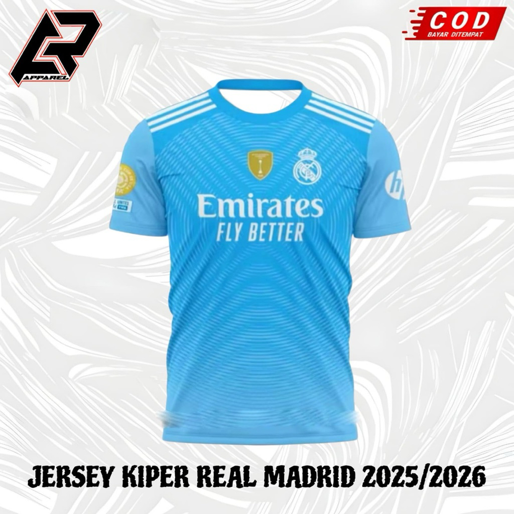 BAJU JERSEY KIPER REAL MADRID FULL PRINTING