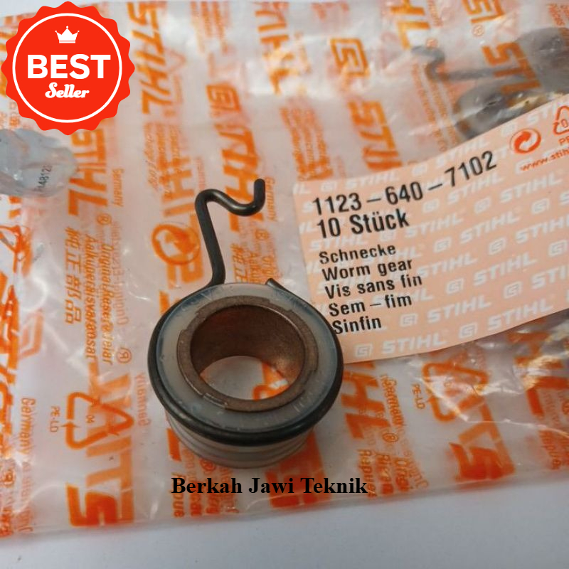 GIGI POMPA OLI WORM GEAR STIHL MS170/180 ORIGINAL