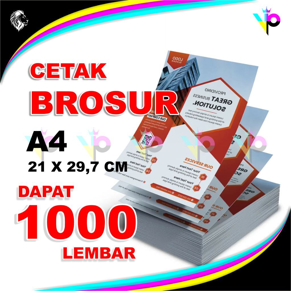 Brosur A4 | Cetak Flyer A4 | Cetak Brosur Ukuran A4 dapat 1000 lembar