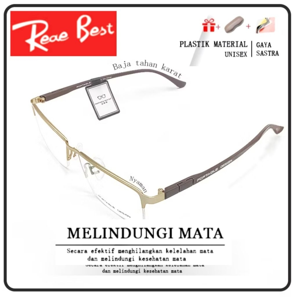 Kacamata Pria Wanita Photocromic Plus Minus Antiradiasi  P9671