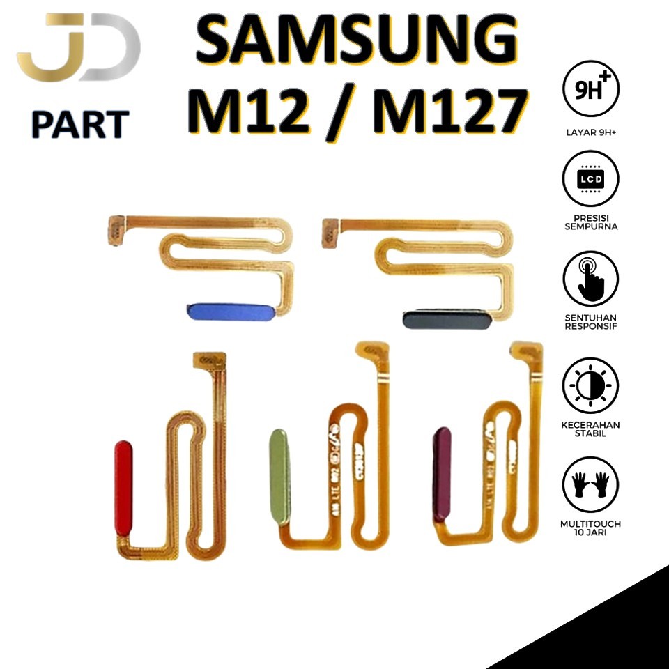 FLEXIBEL SAMSUNG M12 / M127 ON OFF + FINGERPRINT SENSOR SIDIK JARI