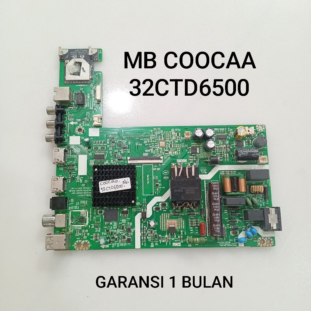 MAINBOARD COOCAA 32CTD6500 - MB - MOTHERBOARD - MOBO - MODUL - MESIN TV COOCAA 32CTD6500