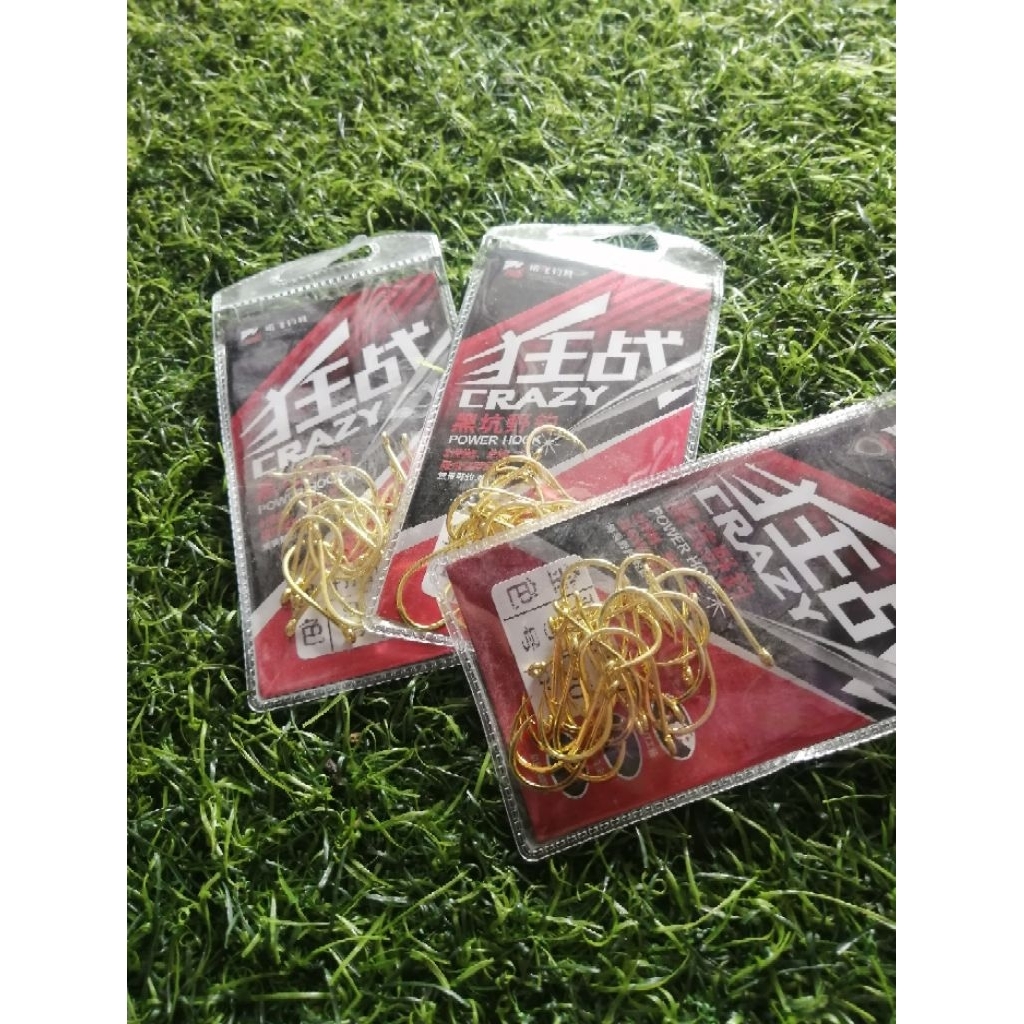 Mata Kail Crazy Power Pancing Kuat Kail Tajam mancing Laut Waduk Kolam 03-12