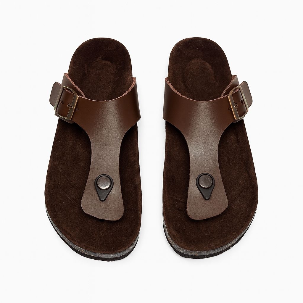 Sandal Pria Kulit Asli original Sandal Pria Wanita Casual jepit kulit Asli