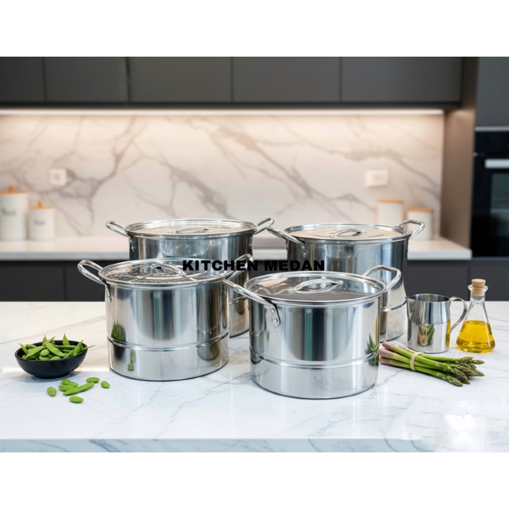 Dandang Kukusan Stainless Steel Tebal