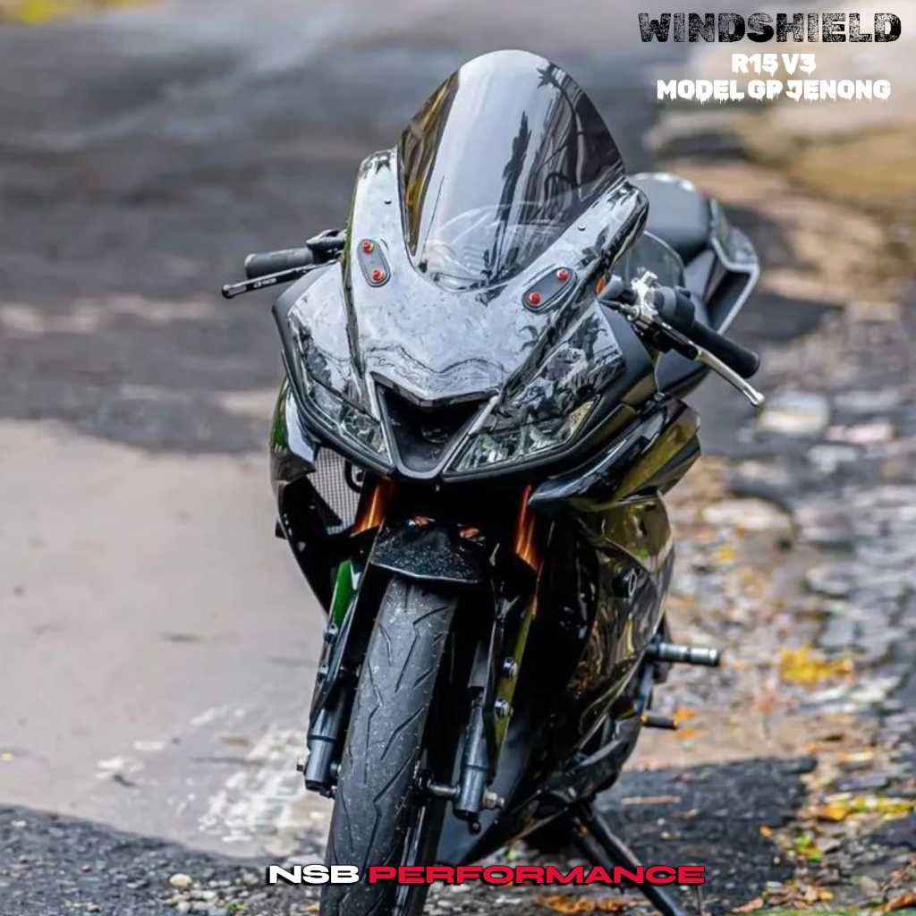 Windshield Visor R15 V3 Model GP Jenong Visor R15 V3 Jenong Type GP Series Full Warna Tebal 3 Mili P