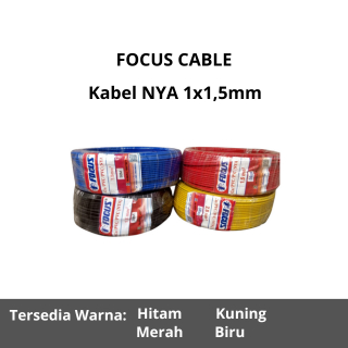 Kabel Focus NYA 1x1,5mm Panjang 50m