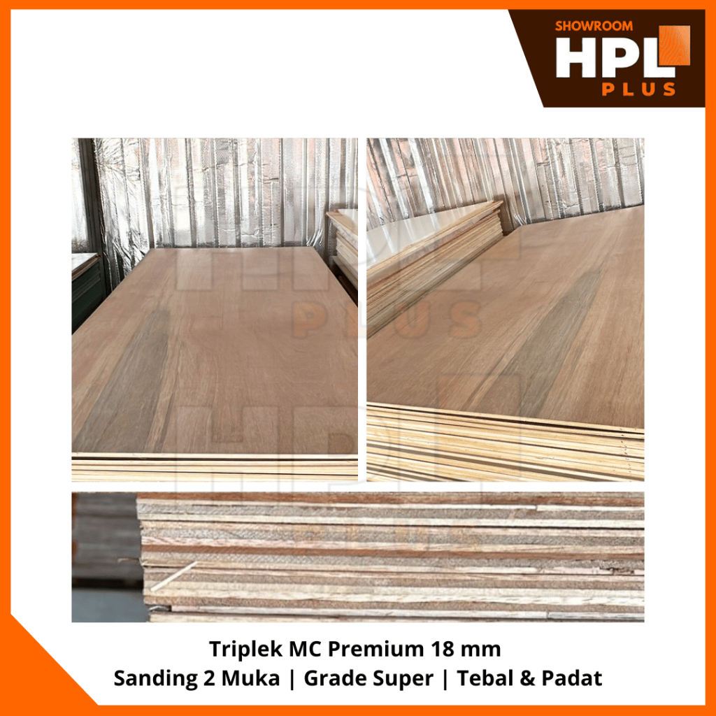 Triplek MC Uty Better 18mm | Plywood Furniture Kitchen Set Lemari | Premium Sanding 2 Muka | Pengiri