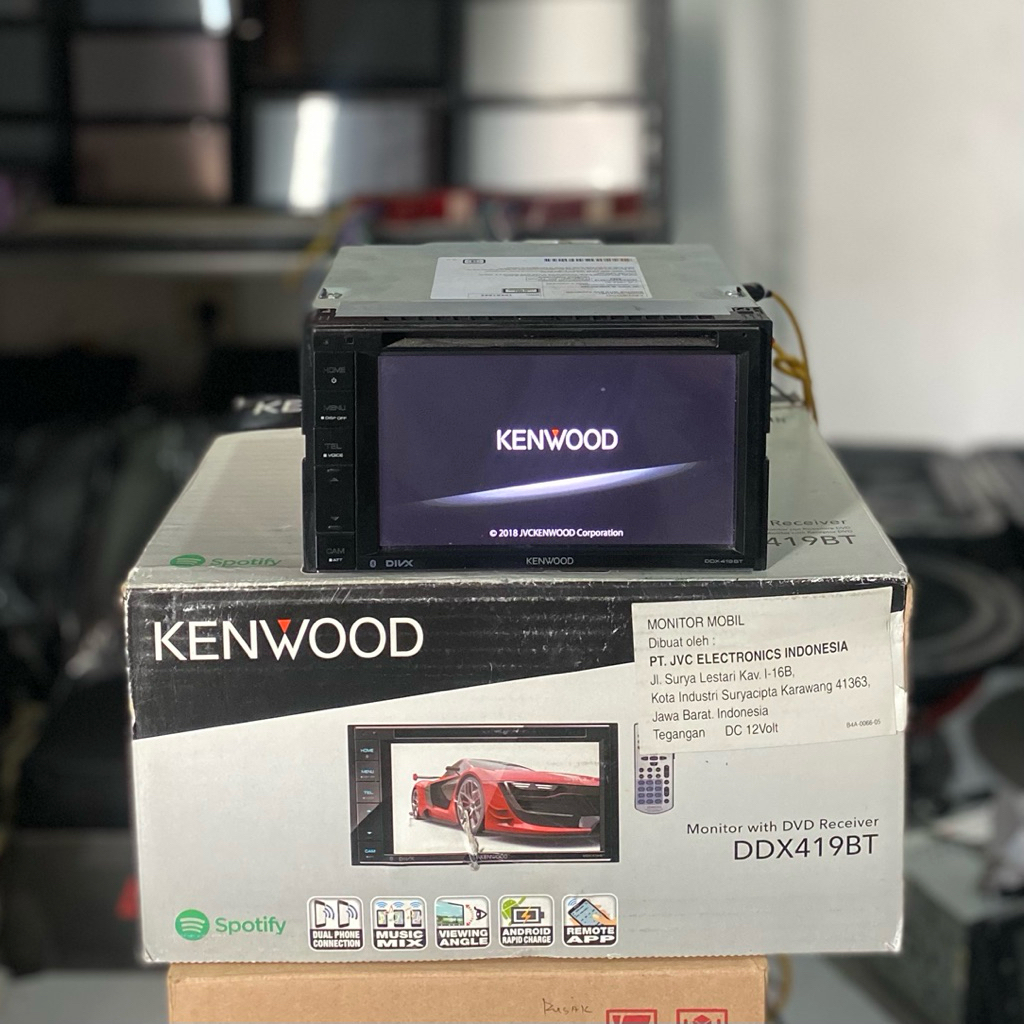 head unit kenwood ddx419bt ukuran 7 inch