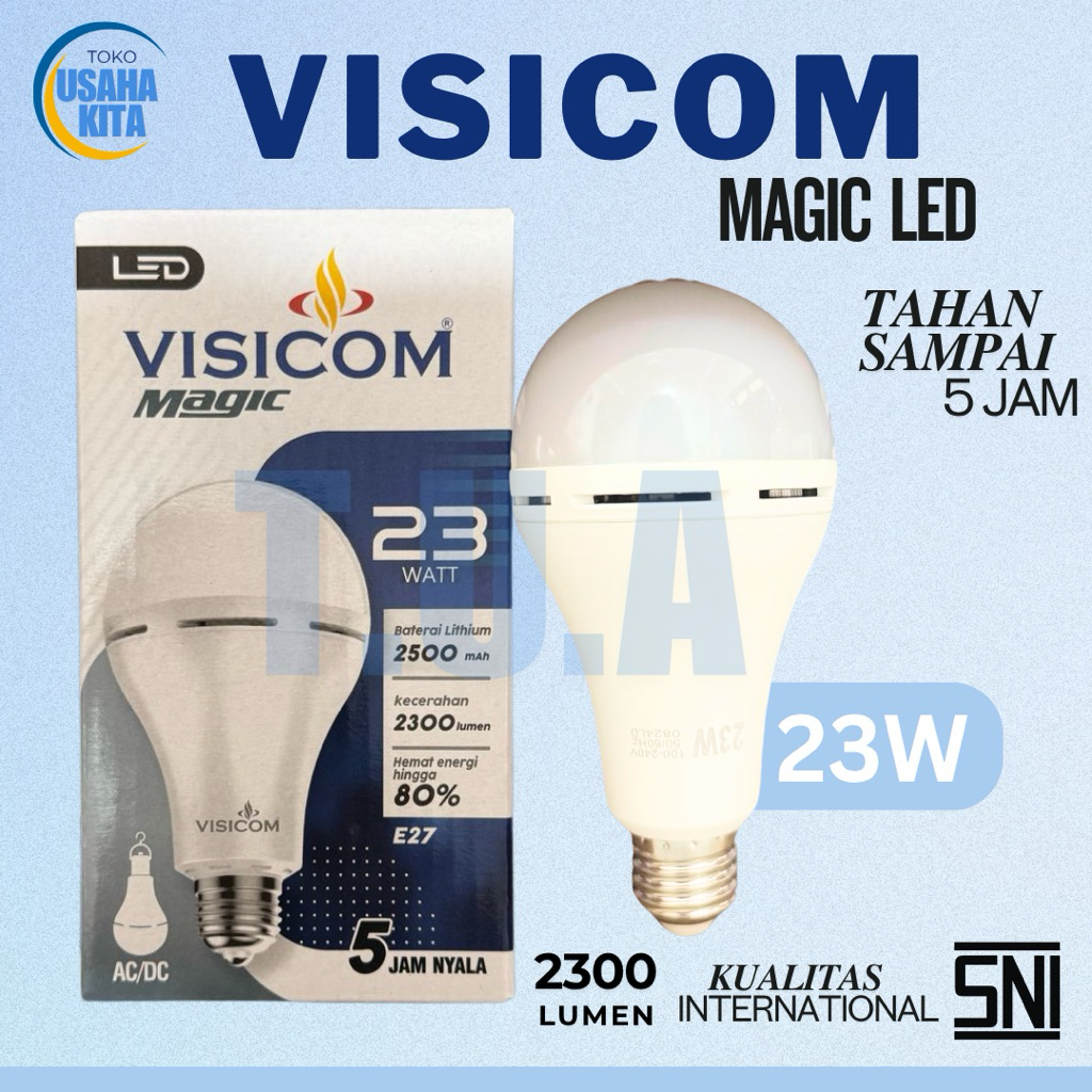 Selalu_Juara Lampu Led Magic Visicom Emergency 12W/18W/23W/27 W