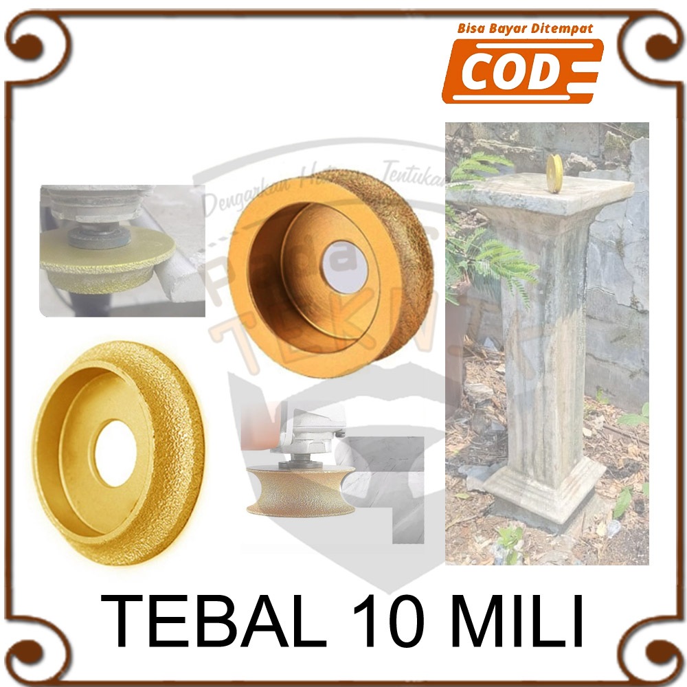 Mata Gerinda Bevel Cetak Profile Ukir Pilar Paras Jogja Andesit Templek Batu Alam Dinding Granit