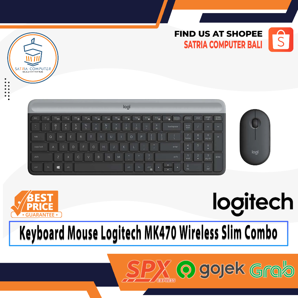 Keyboard Mouse Logitech MK470 Wireless Slim Combo