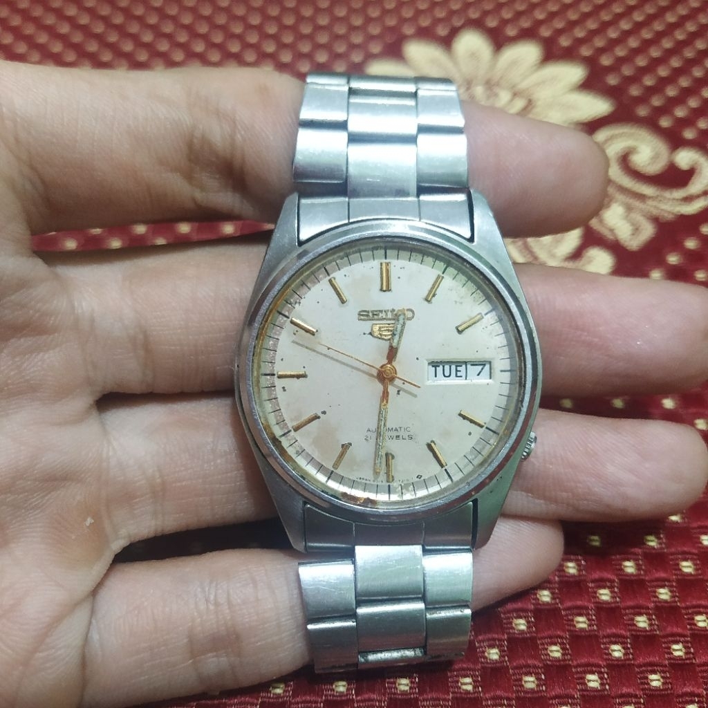 men's watches jam tangan pria seiko 5 automatic 6319 7110