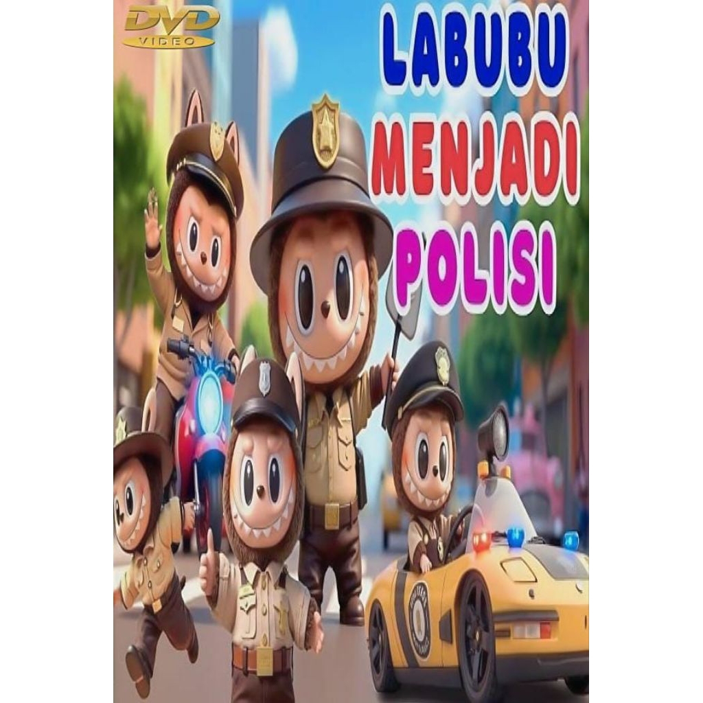KASET DVD MUSIK LAGU ANAK LABUBU MENJADI POLISI - KASET LAGU ANAK ANAK TERBARU - KASET DVD VIDIO MUS