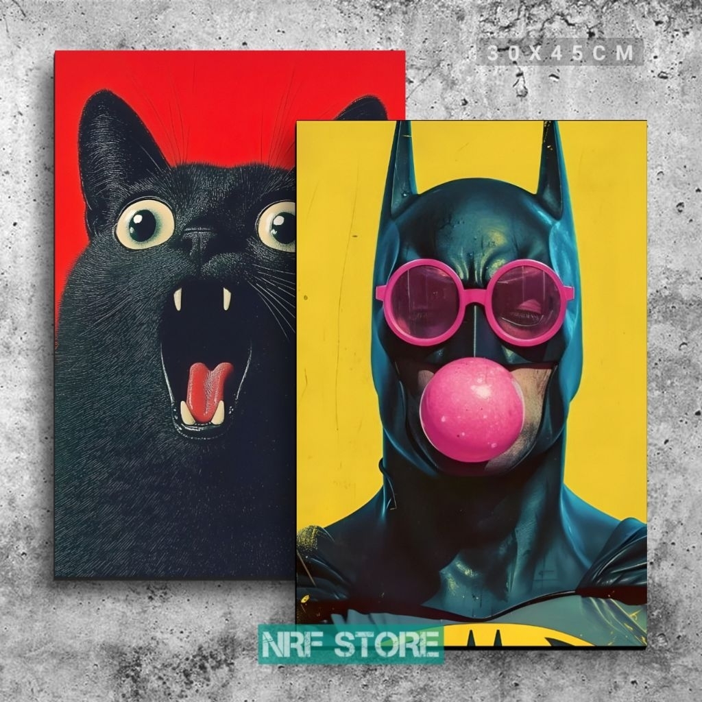 Hiasan dinding kamar aesthetic Poster dinding quotes pop art lucu Pajangan Walldecor