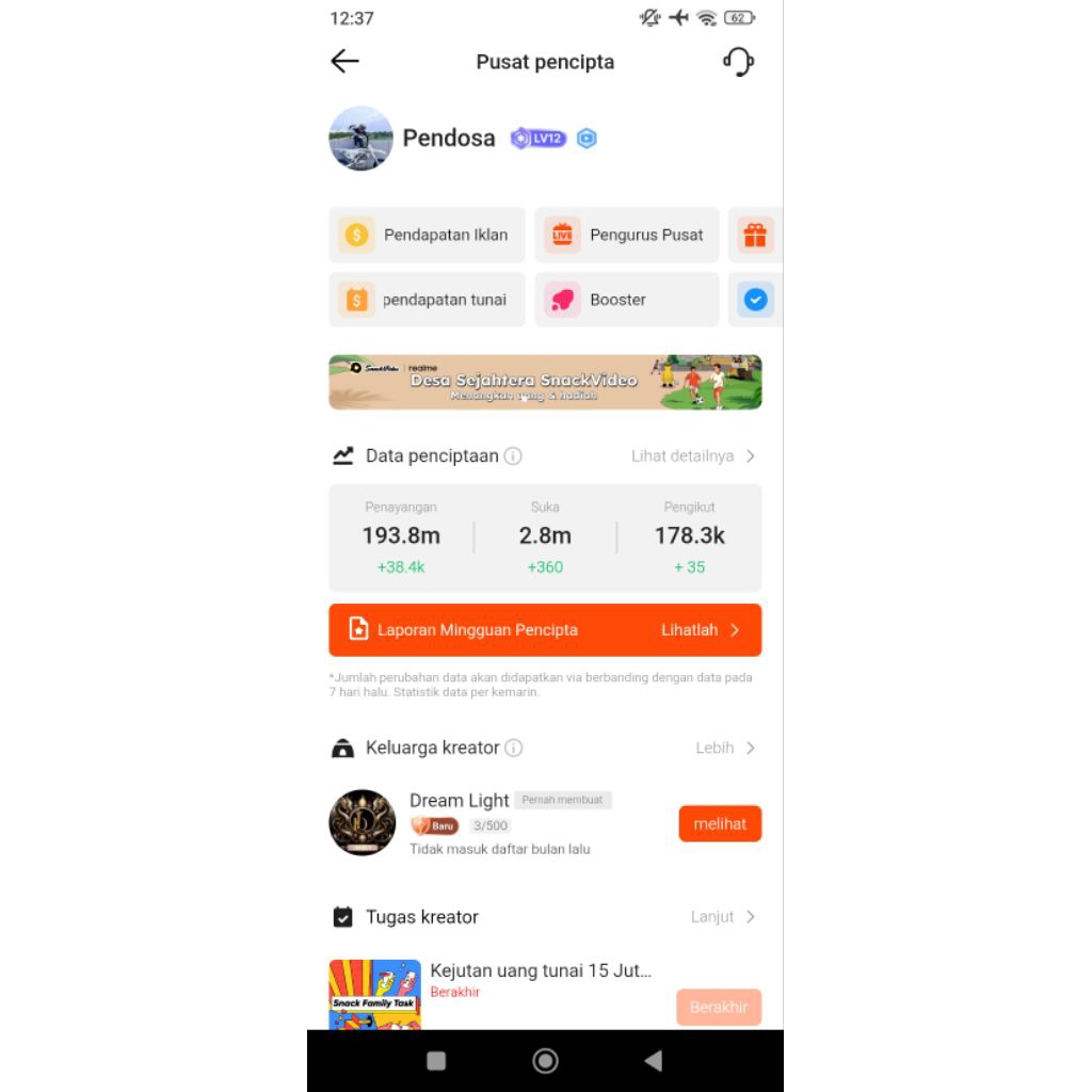 PROMO JUAL AKUN SNACK VIDEO MONET 100 K 150 K FOLLOWER