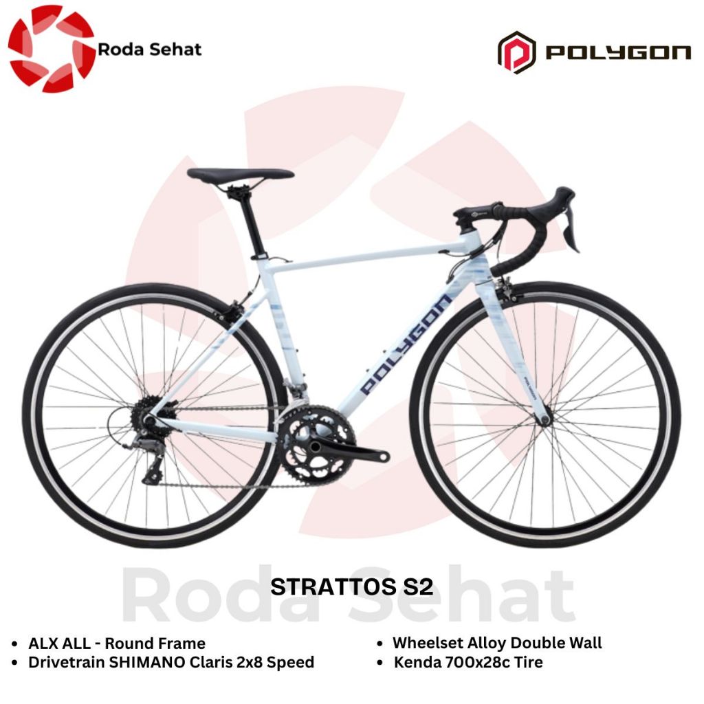 Sepeda Balap 700c Polygon Strattos S2 - Road Bike - RB