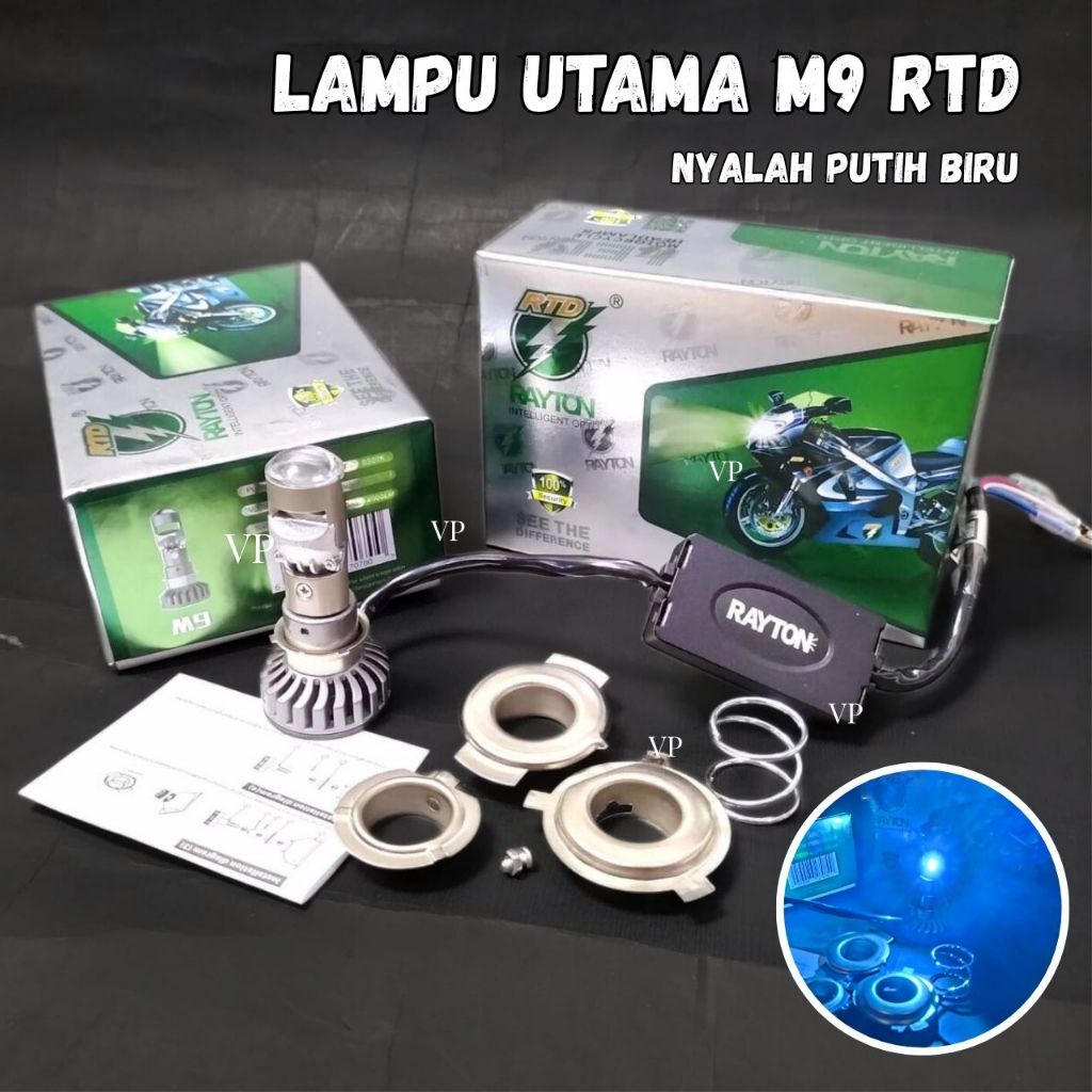 Lampu Utama H6 M9 M8C RTD Original RTD rayton Lampu Depan Soket H6 H4 H7 Motor Mobil Universal