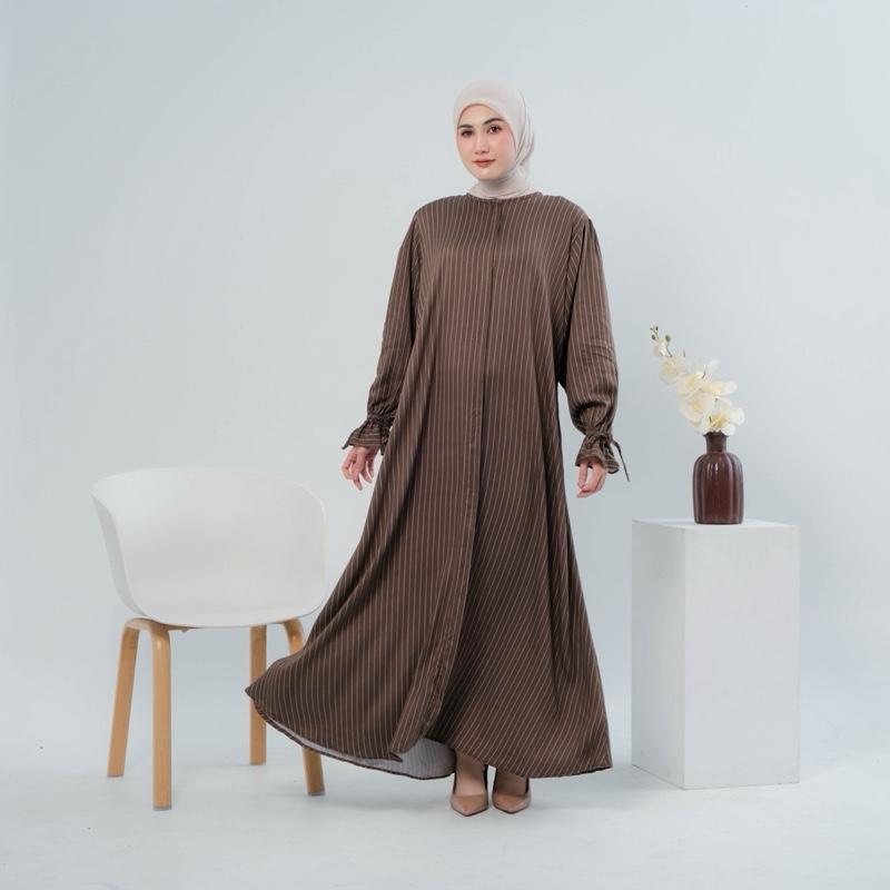 Ammira Gamis Salur Bahan Katun Rayon Premium lebaran 2026 by SyifaZakia