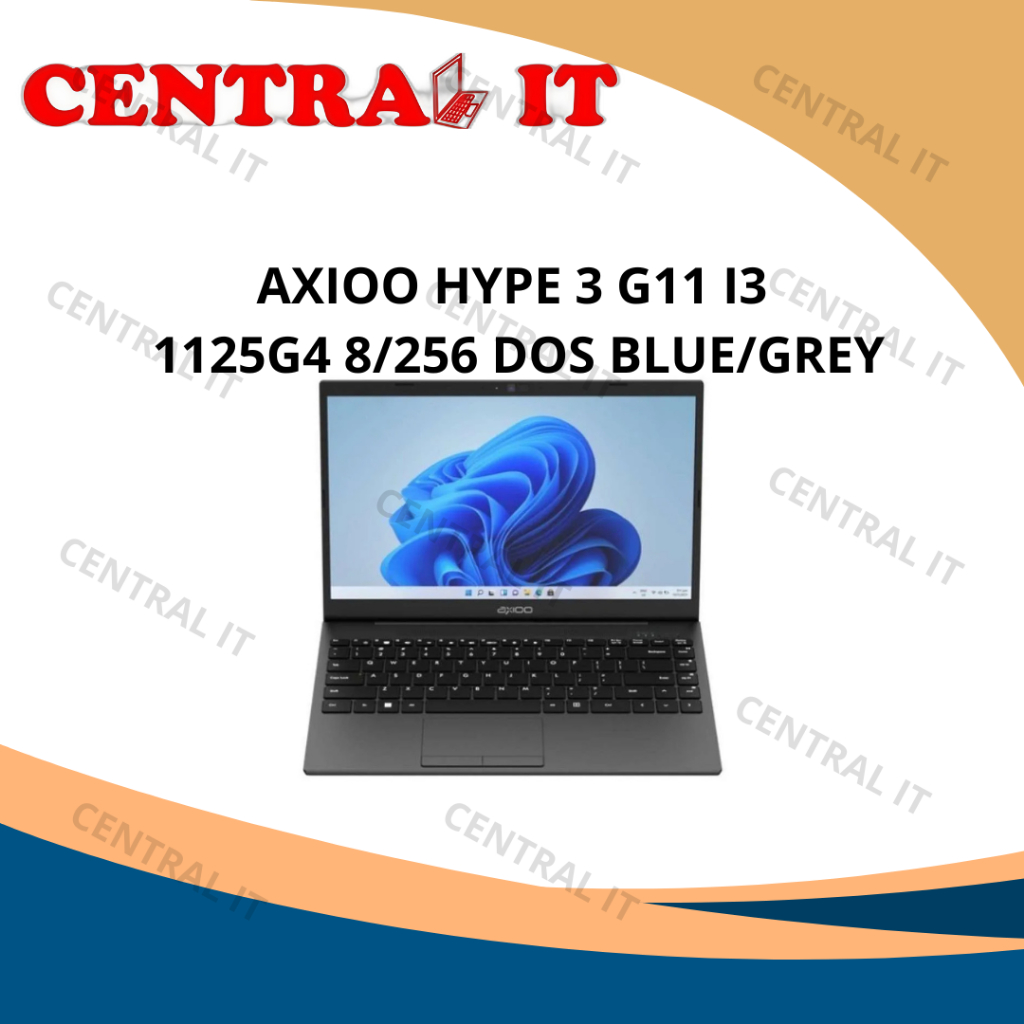 Axioo Hype 3 G11 i3 1125G4 8/256 DOS Laptop Ringkas 14 Inci FHD IPS Intel Core i3-1125G4 RAM 8GB DDR