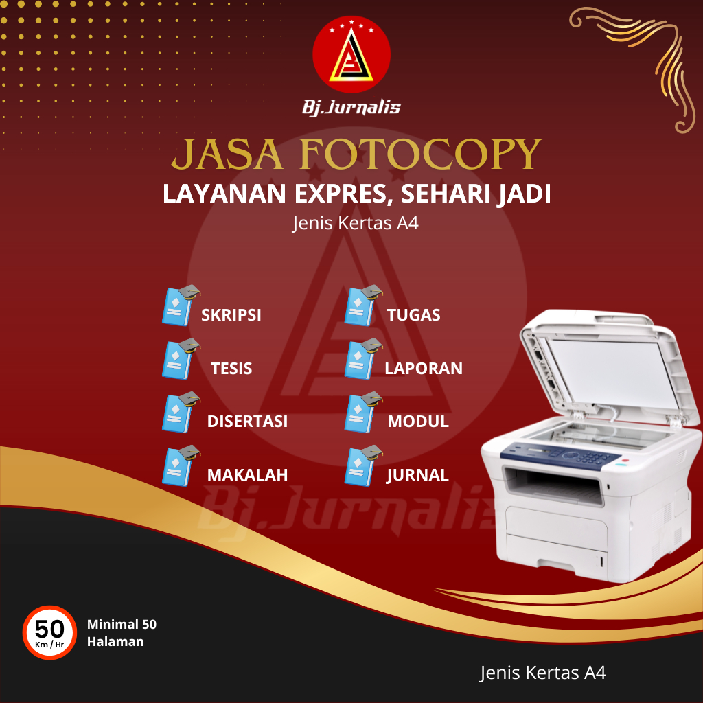 FOTOCOPY / CETAK FOTOKOPI ONLINE / FOTOCOPY MURAH / FOTOCOPY CEPAT / Kertas A4