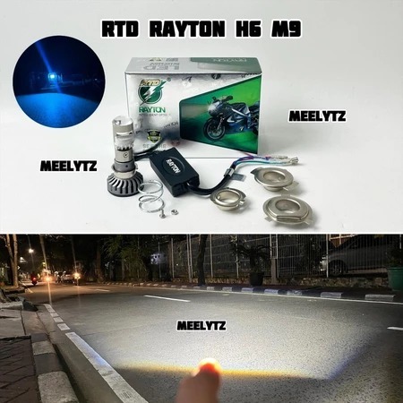 Lampu Utama H6  M9 M8C RTD 35WATT Original RTD rayton Lampu Depan H6 H4 H7 Motor Mobil Universal