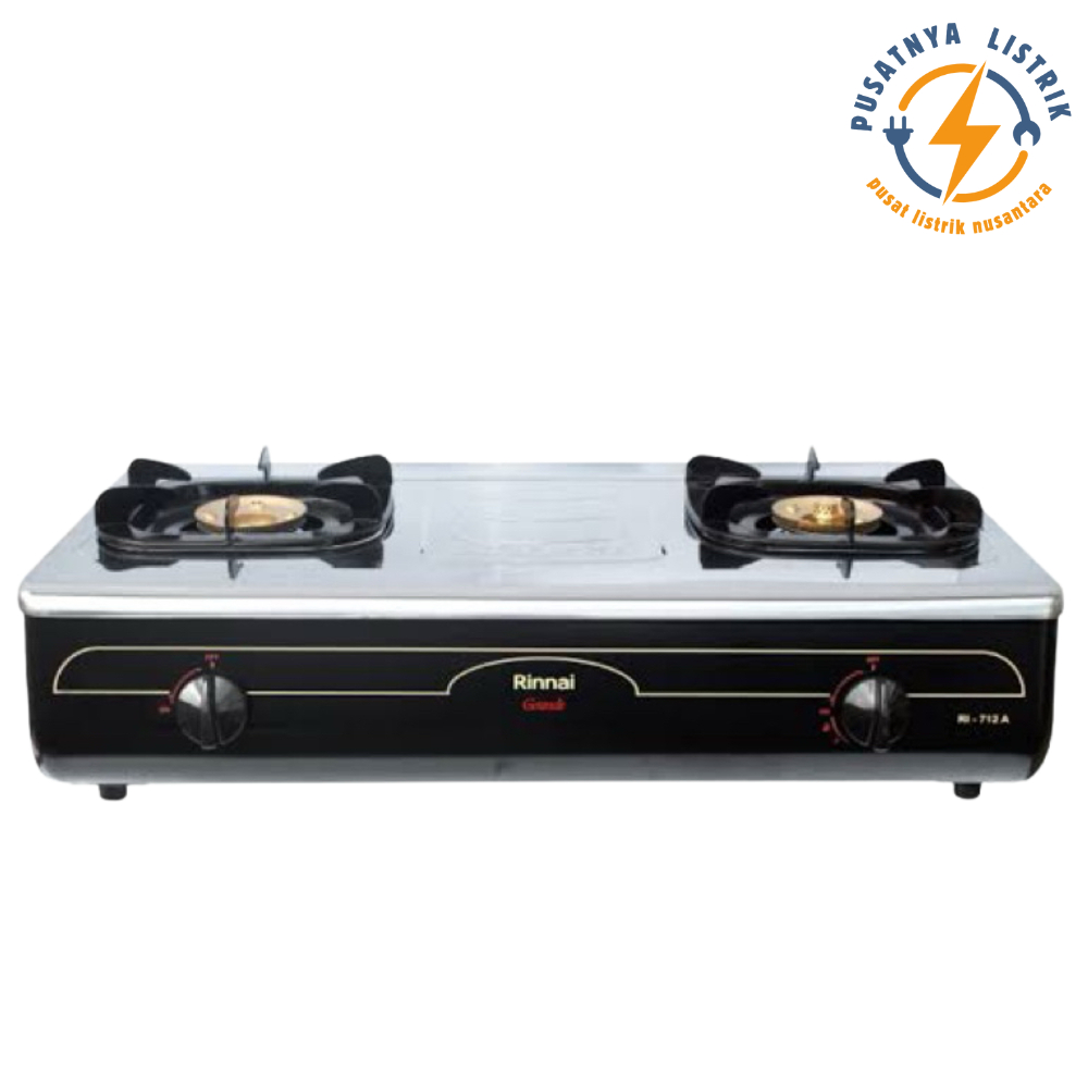 [BISA COD] Kompor Gas jumbo Rinnai RI-712A/ Kompor Gas 2 Tungku Jumbo Rinnai/ Garansi 1 Tahun Promo