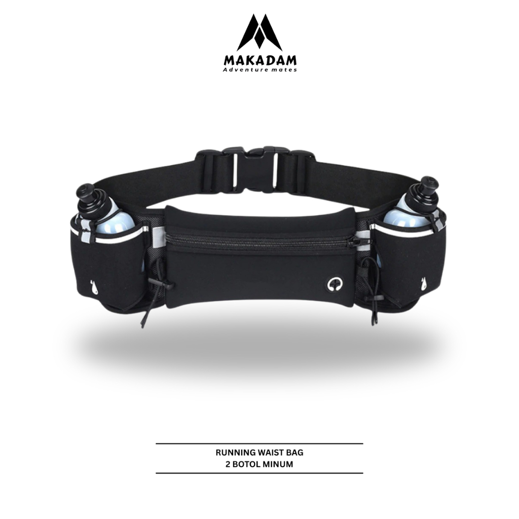 waist bag trail running tas pinggang olah raga dengan botol minum