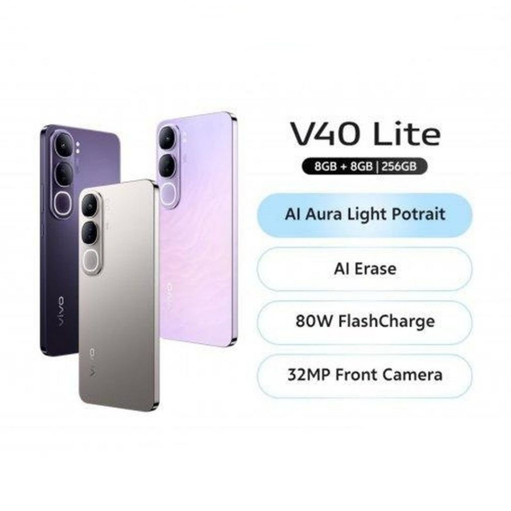HP VIVO V40 LITE 8/256 GB - VIVO V40 LT RAM 8GB ROM 256GB GARANSI RESMI